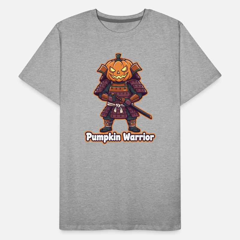 Pumpkin Warrior im Samurai Armor Männer Premium Bio T-Shirt