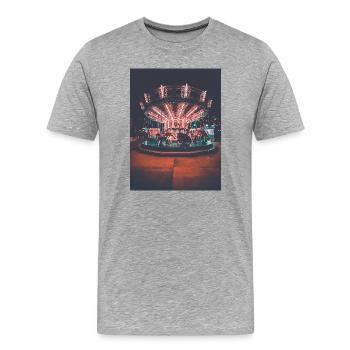 Old General Hospital - Men's Premium Organic T-Shirt - heather grey - Front - Damien (186cm)