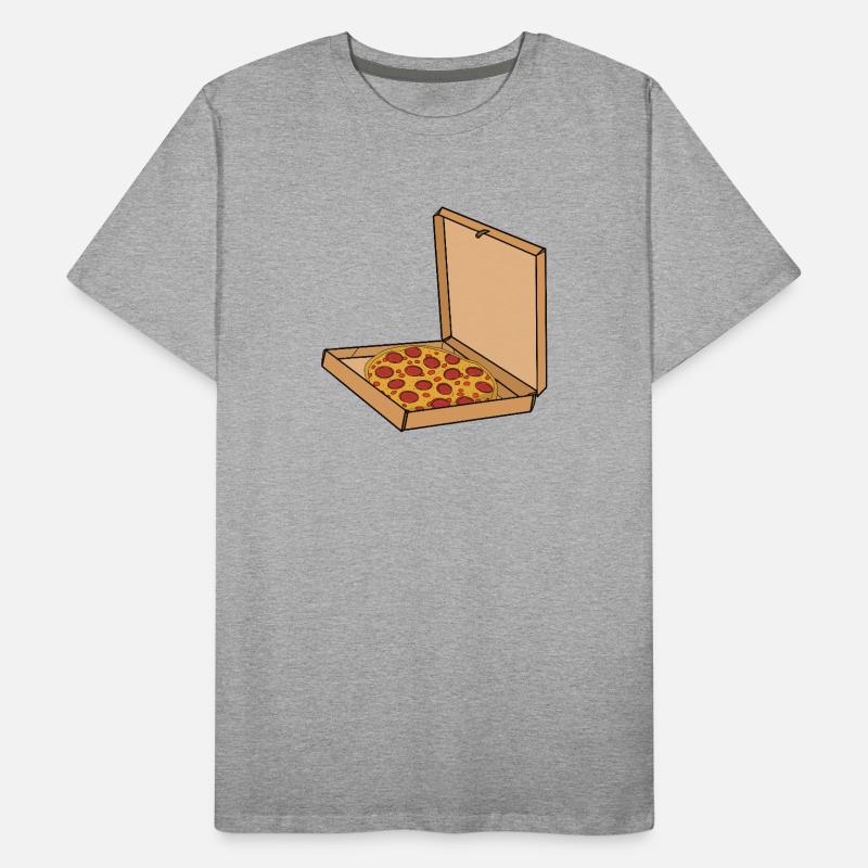 Boxed Pepperoni Pizza Men's Premium Organic T-Shirt