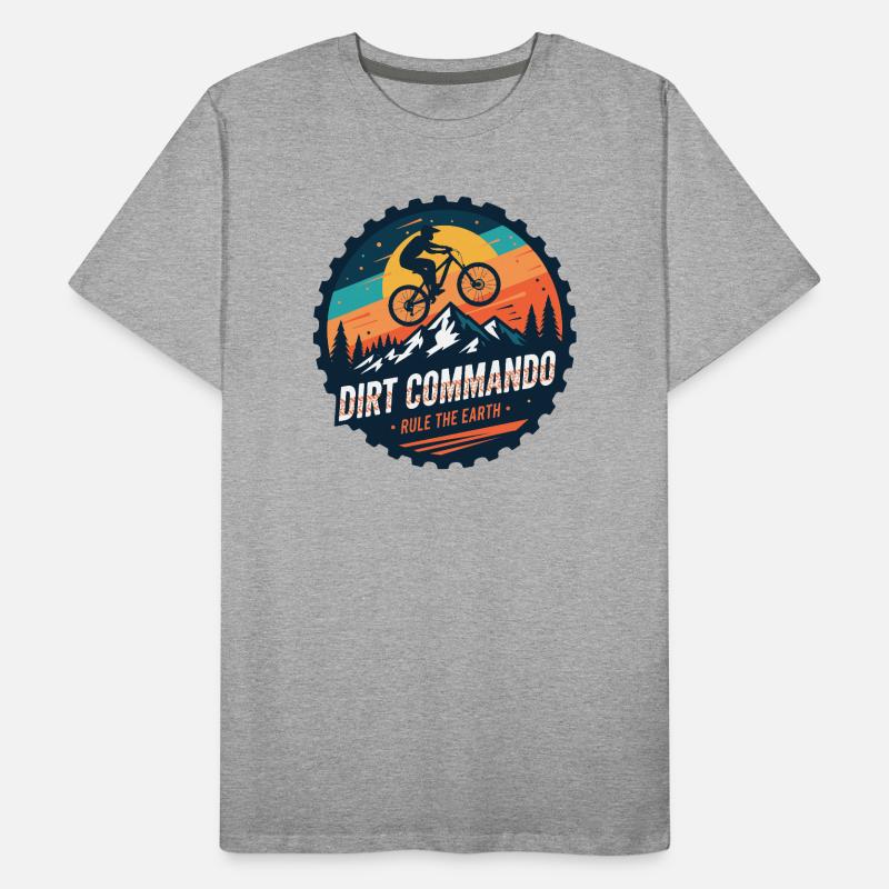 Dirt Commando Mountain Biker Men's Premium Organic T-Shirt