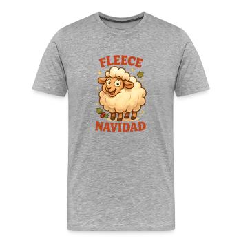 Feliz Navidad Weihnachten - Männer Premium Bio T-Shirt - Grau meliert - Vorne - Damien (186cm)