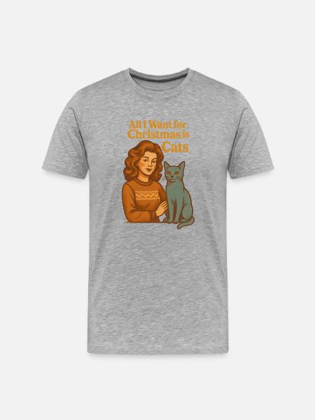 Noël moche Weihnachten - T-shirt bio Premium Homme - gris chiné