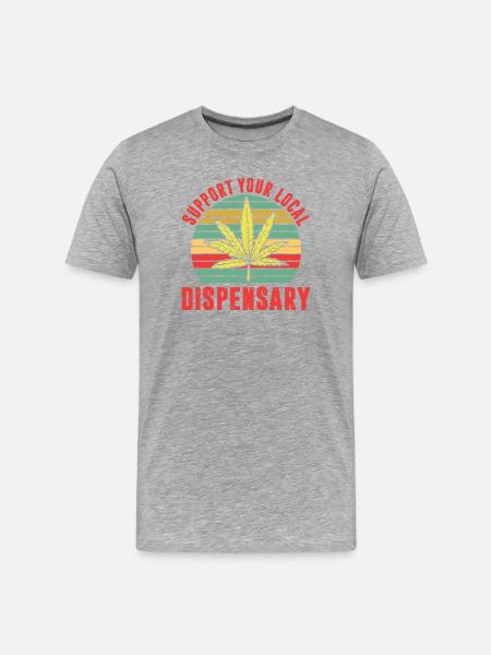 Funny Stoner Outfits - Men's Premium Organic T-Shirt - heather grey
