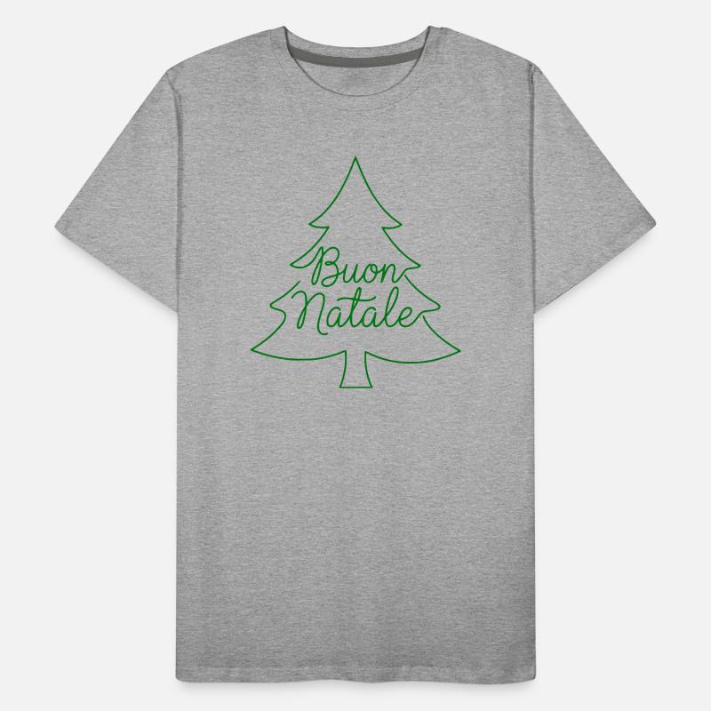 Conception du sapin de Noël Buon Natale T-shirt bio Premium Homme