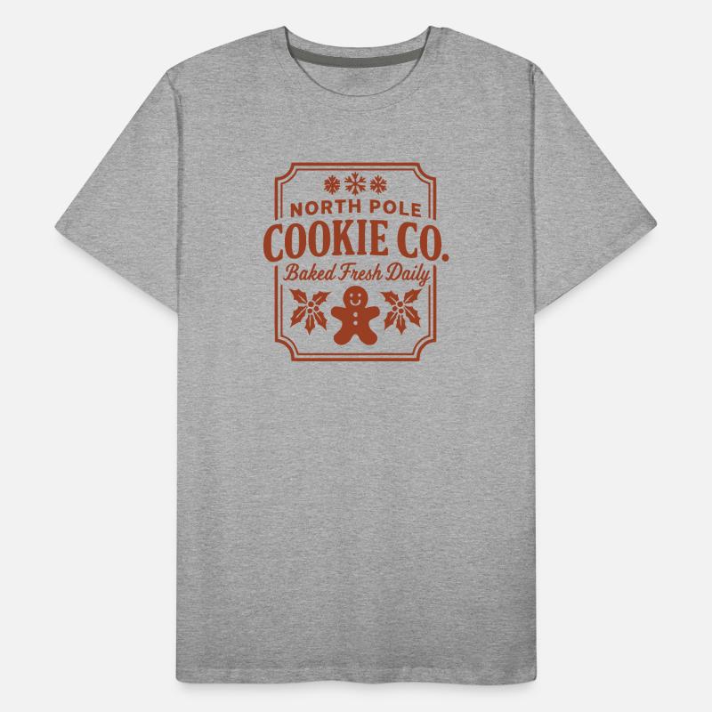 North Pole Cookie Co Cookie Logo Men's Premium Organic T-Shirt