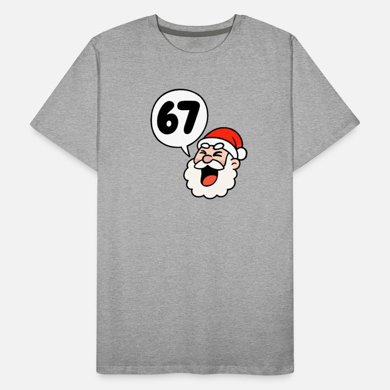 Le Père Noël crie 67 ! T-shirt bio Premium Homme