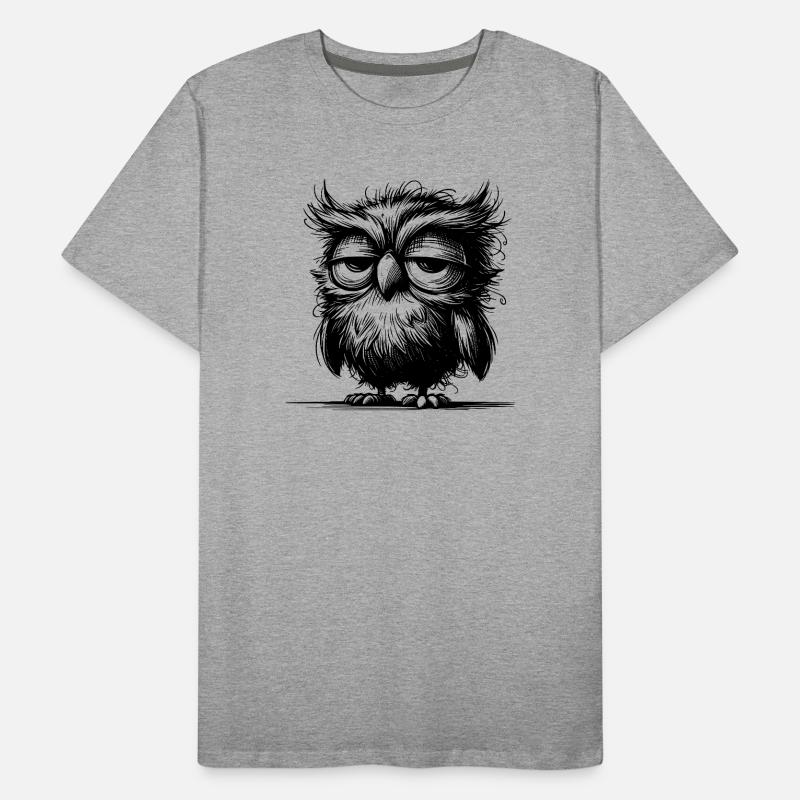 Owl, I'm not grumpy, just not well rested Men's Premium Organic T-Shirt