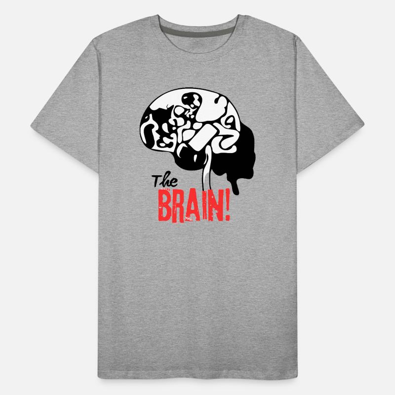 The Brain Pattern Print Men's Premium Organic T-Shirt