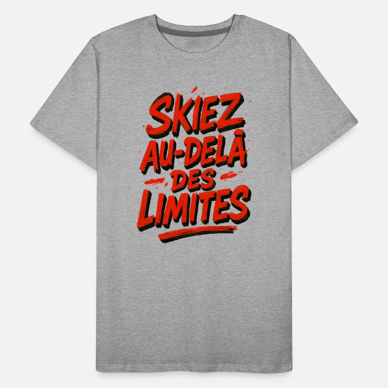 Ski beyond the limits! Men's Premium Organic T-Shirt