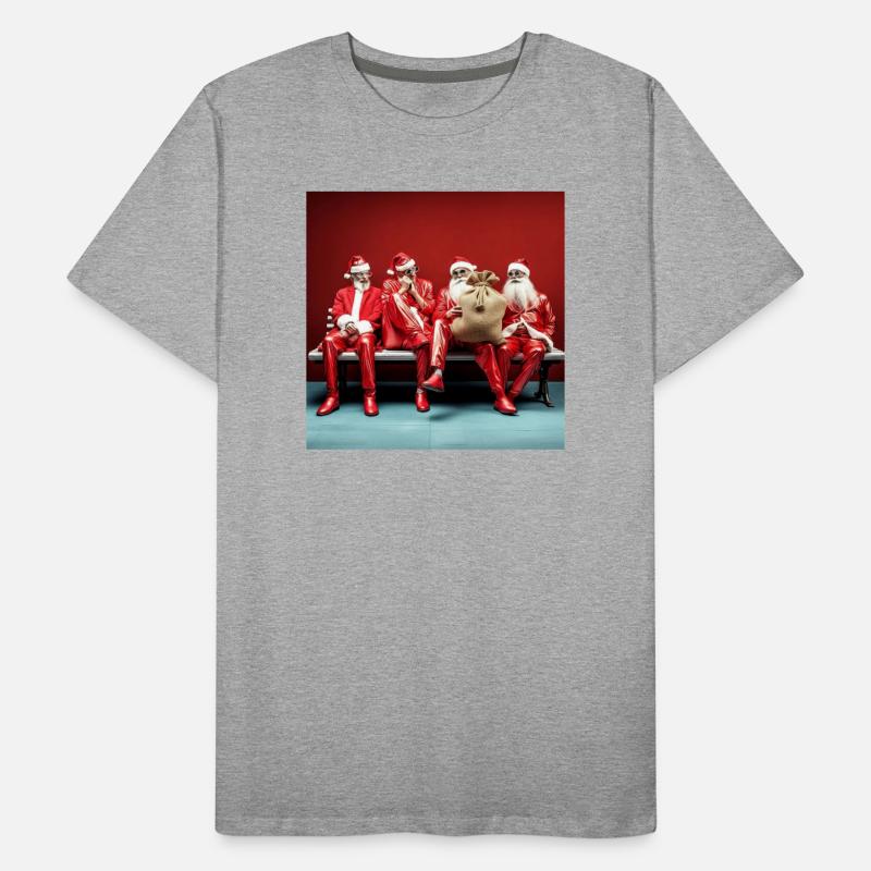 Application Santa's Quartet on Casting Bank Men's Premium Organic T-Shirt