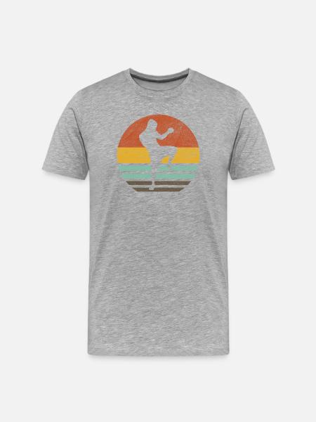 Kickboxing Warrior - Men's Premium Organic T-Shirt - heather grey