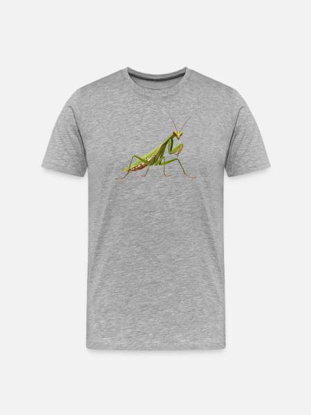 Praying mantises Praying mantis - Men's Premium Organic T-Shirt - heather grey