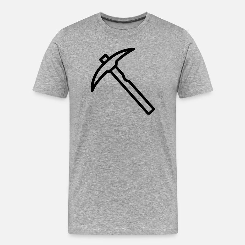 Eispickel - Männer Premium Bio T-Shirt - Grau meliert