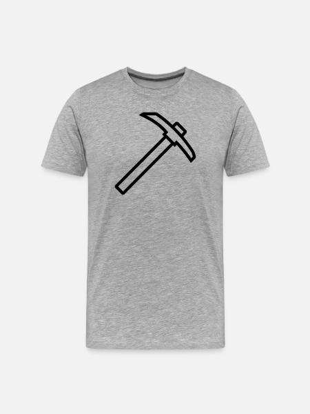 Eispickel - Männer Premium Bio T-Shirt - Grau meliert