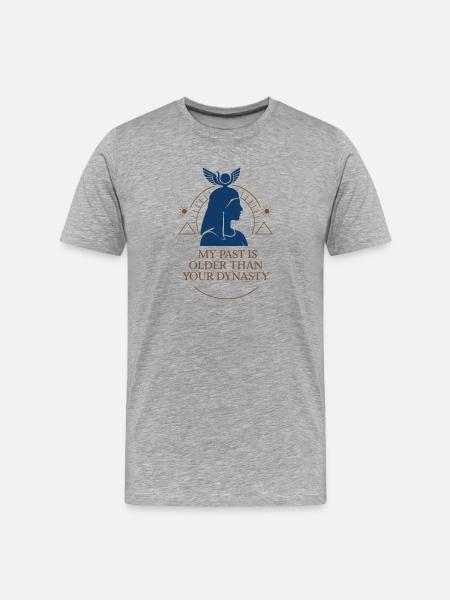 Pharaoh Archaeology in Ancient Egypt - Men's Premium Organic T-Shirt - heather grey
