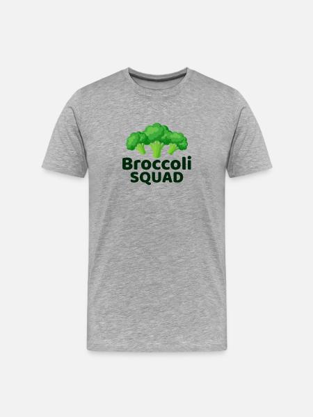 Broccoli Squad Dietitian Professional Vegetable - Men's Premium Organic T-Shirt - heather grey