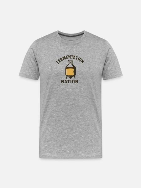 Fermentation Nation - T-shirt bio Premium Homme - gris chiné