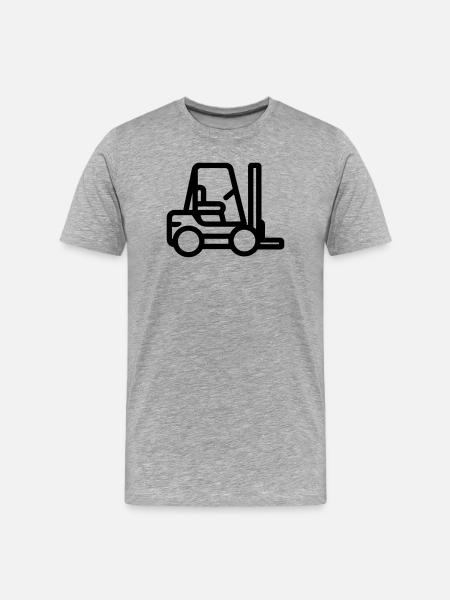 Forklift - Men's Premium Organic T-Shirt - heather grey