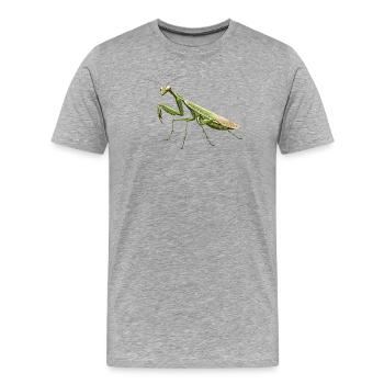 Mantes religieuses Mantes religieuses - T-shirt bio Premium Homme - gris chiné - Devant - Damien (186cm)