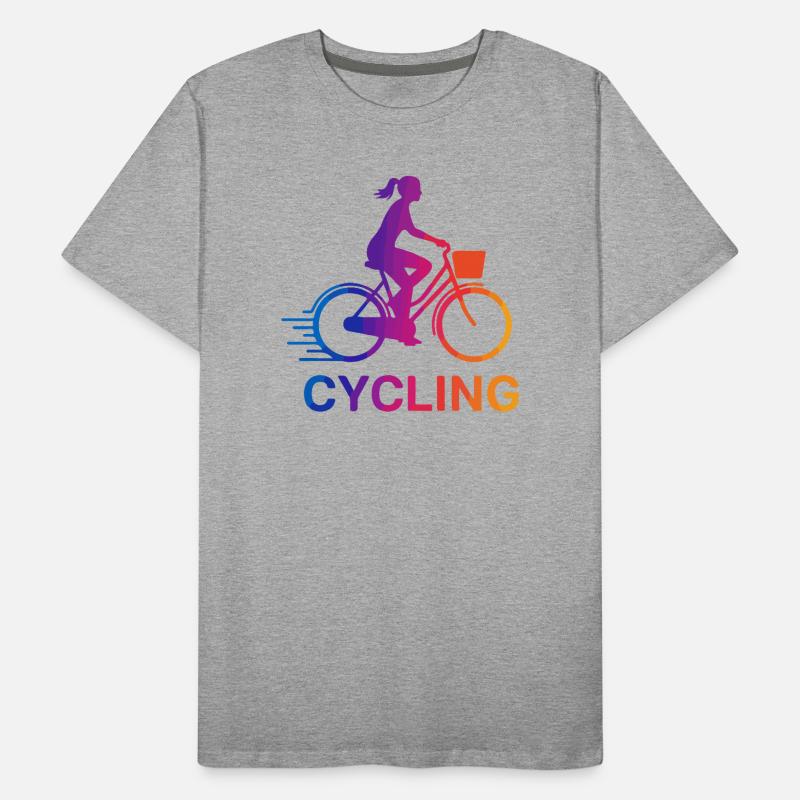 Rainbow Gradient Cyclist Männer Premium Bio T-Shirt
