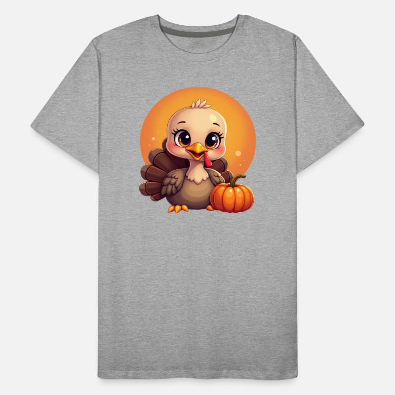 Bébé dinde de Thanksgiving T-shirt bio Premium Homme