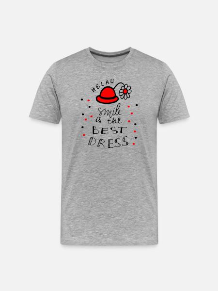 Carnaval Helau - T-shirt bio Premium Homme - gris chiné