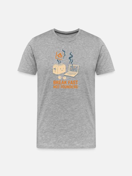 Startup Founder Survivor Burnout Recover - Men's Premium Organic T-Shirt - heather grey