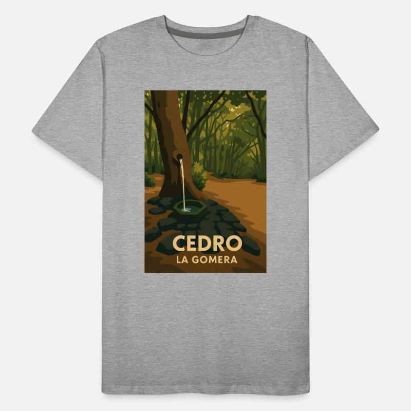 Cedro La Gomera Männer Premium Bio T-Shirt