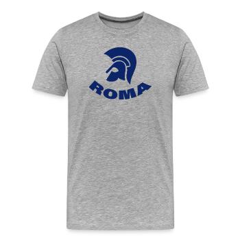 Rome - Men's Premium Organic T-Shirt - heather grey - Front - Damien (186cm)