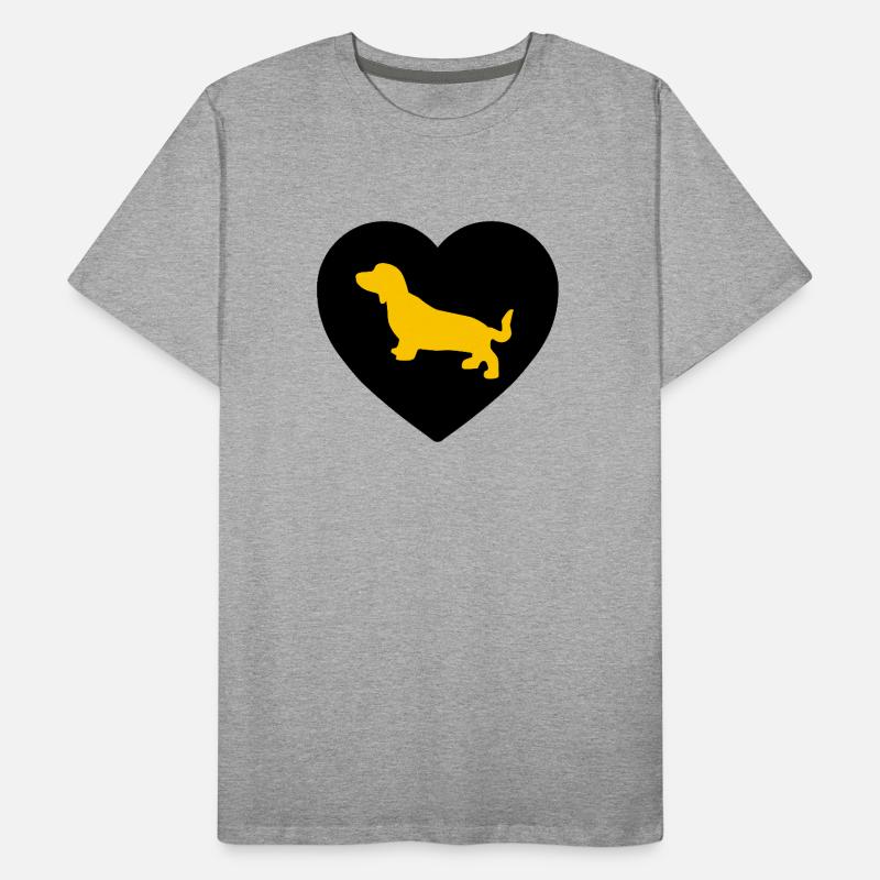 Dackel Männer Premium Bio T-Shirt