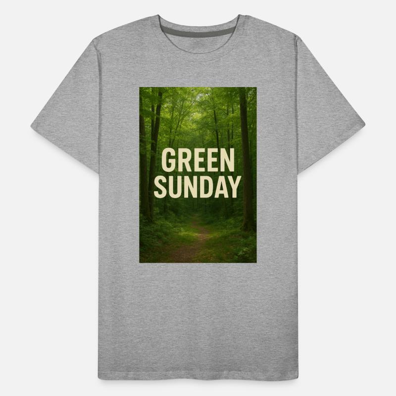 Dimanche vert dans la forêt T-shirt bio Premium Homme