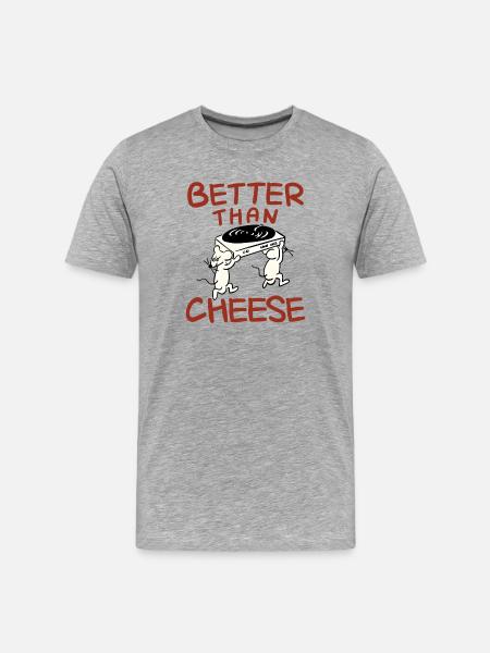 funny mice - Men's Premium Organic T-Shirt - heather grey