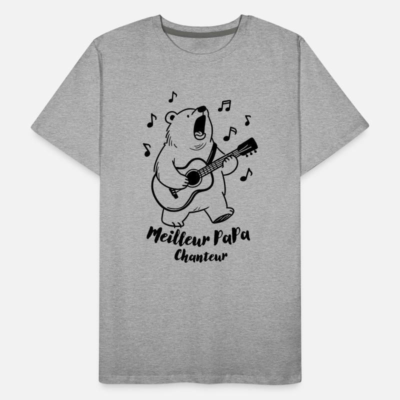 Best Singing Dad Men's Premium Organic T-Shirt