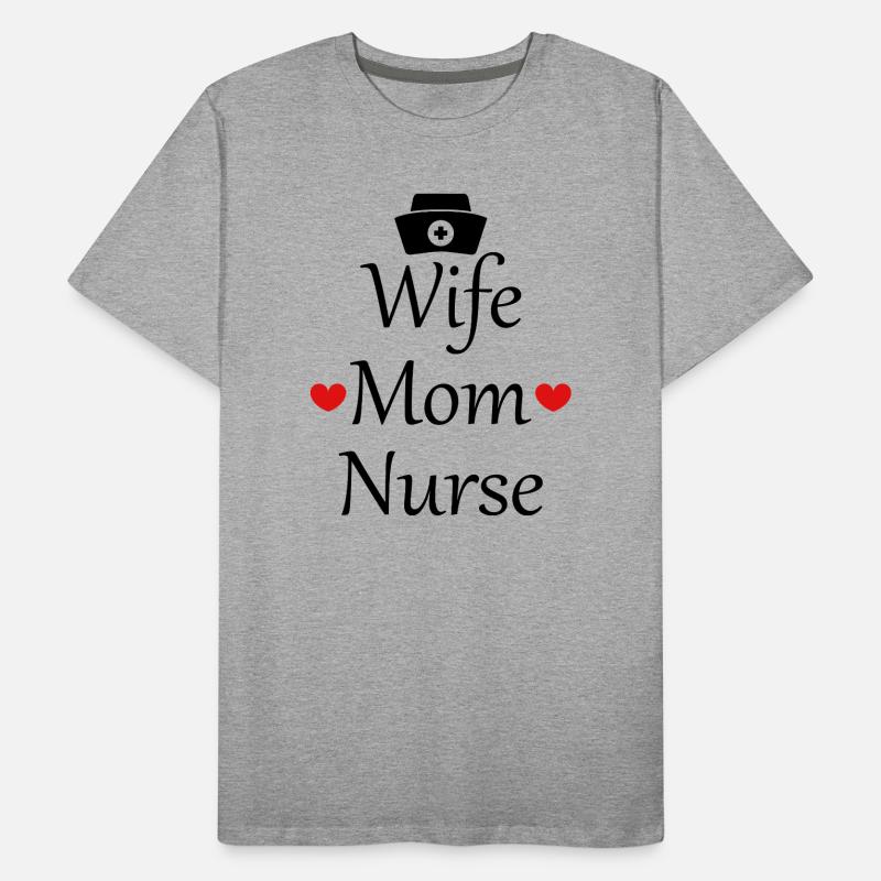 Ehefrau, Mutter, Krankenschwester Männer Premium Bio T-Shirt