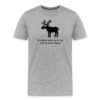 Lustiges Weihnachtsmann-Geschenk – Idee Weihnachtshumor - Männer Premium Bio T-Shirt - Grau meliert - Vorne - Damien (186cm)