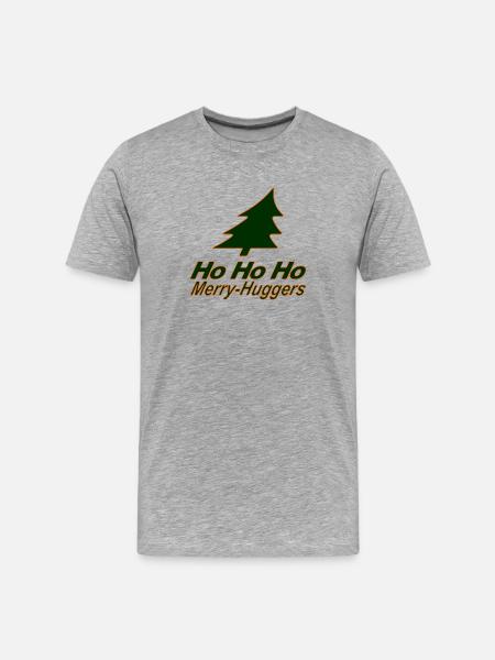 It's christmas again, you Merry-Huggers! - Men's Premium Organic T-Shirt - heather grey