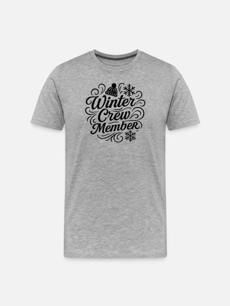Winter Crew - Men's Premium Organic T-Shirt - heather grey