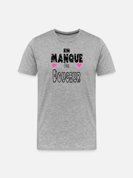 In Need of Softness - Men's Premium Organic T-Shirt - heather grey