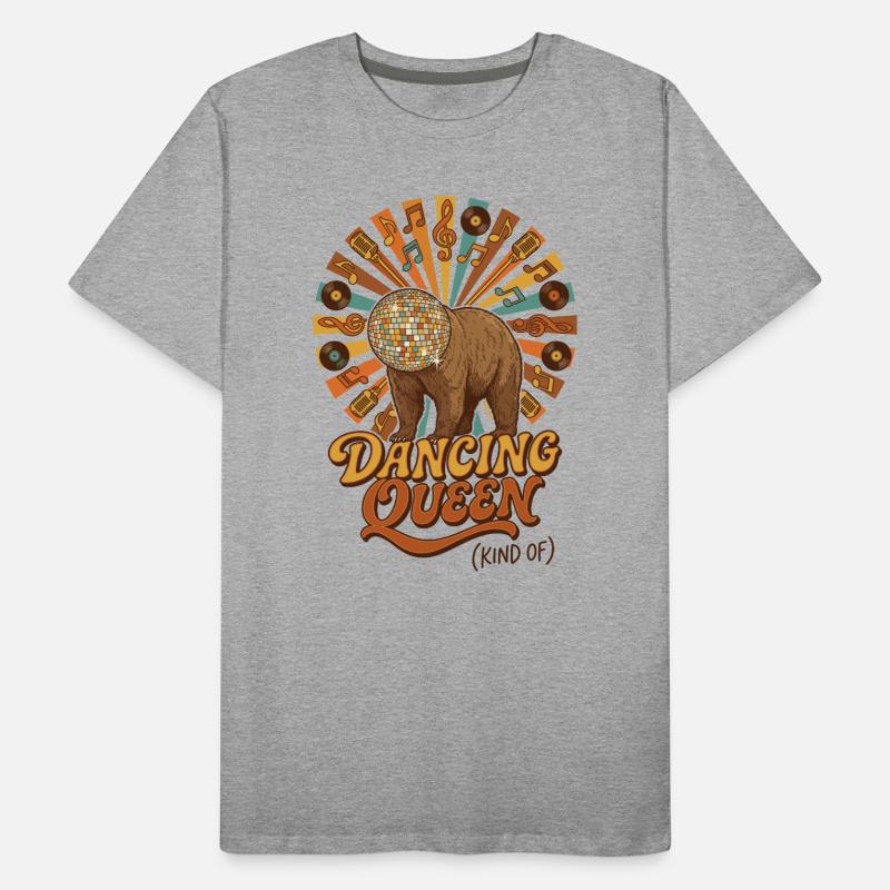 Dancing Queen Disco Bär Männer Premium Bio T-Shirt