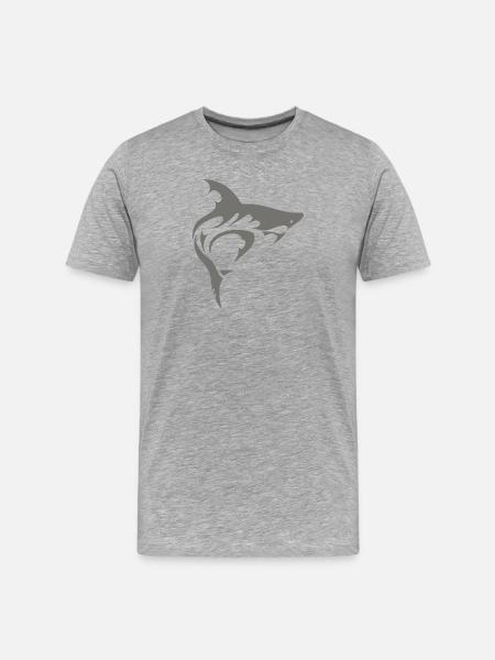 Requin - T-shirt bio Premium Homme - gris chiné