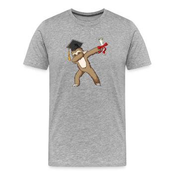 Meerschweinchen-Gamer Ramen-Nudeln Kawaii Süßes Haustier-Foo - Männer Premium Bio T-Shirt - Grau meliert - Vorne - Damien (186cm)
