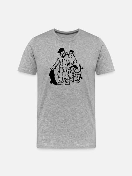 Planchistes - T-shirt bio Premium Homme - gris chiné