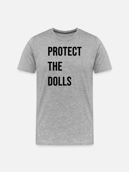 Protect_the_Dolls_- - T-shirt bio Premium Homme - gris chiné