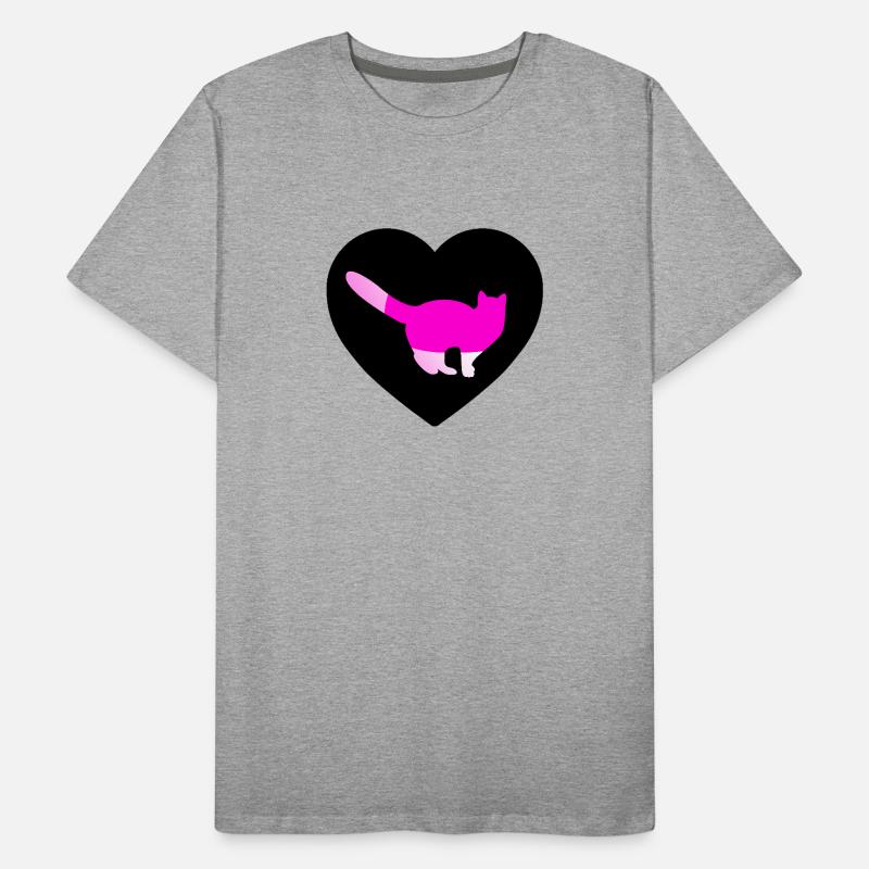 Katze Männer Premium Bio T-Shirt