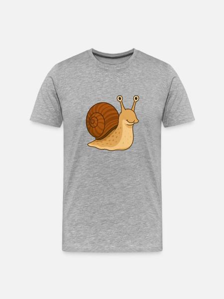 Schnecki - Men's Premium Organic T-Shirt - heather grey