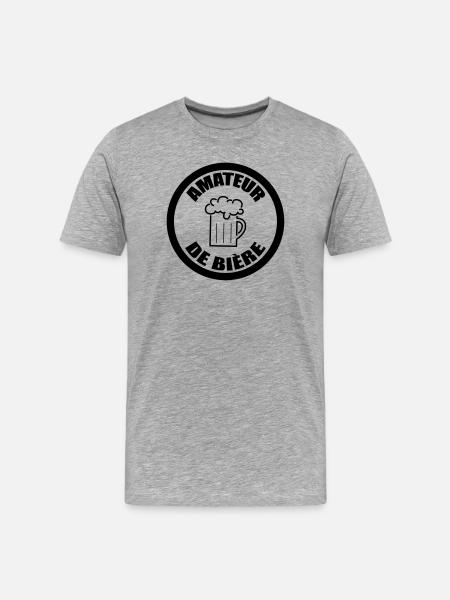 Beer Lover | Alcohol - Men's Premium Organic T-Shirt - heather grey