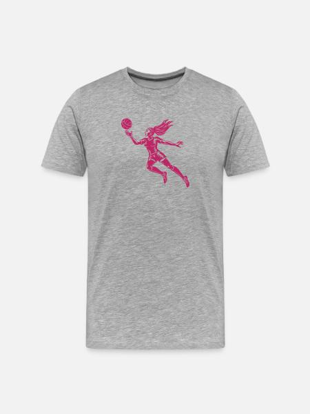 Volleyball player - Men's Premium Organic T-Shirt - heather grey