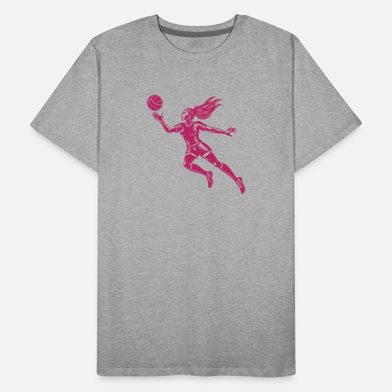 Joueuse de volley-ball T-shirt bio Premium Homme