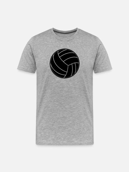 volleyball - Men's Premium Organic T-Shirt - heather grey