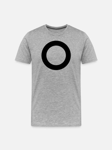 Circular ring - Men's Premium Organic T-Shirt - heather grey